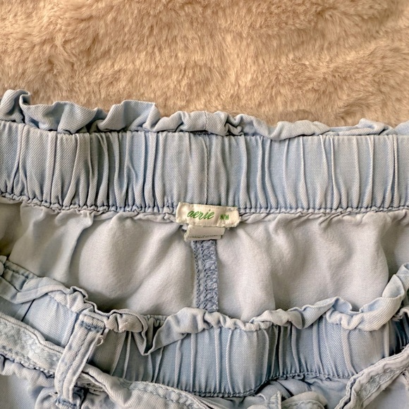 2/$20 ✨Aerie Chambray Blue Paperbag Tie Short Size M - Picture 5 of 6